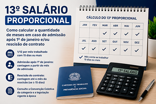 Ilustração de 13º salário